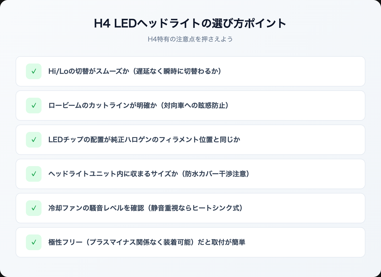 h4 led headlight osusume